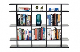 Прямой книжный стеллаж для гардеробной