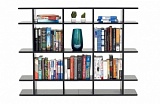 Прямой книжный стеллаж для гардеробной